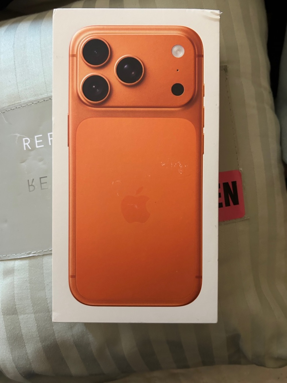 Apple iPhone Orange Dual-Tone Finish with Triple Camera (Box only)